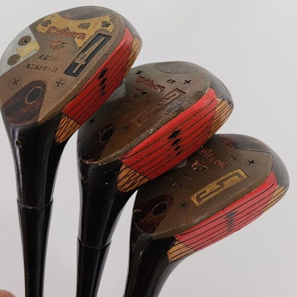 Vintage Wilson Staff-II 4300 Strata Block Wood Set 1,3,4,5 Regular Steel RH Fair - Picture 11 of 16